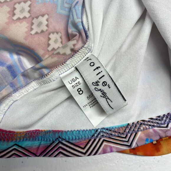 New Profile by Gottex Santa Fe Underwire Halter Tankini Swim Top Womens‎ Size 8 - Picture 6 of 8